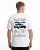 Mercedes-Benz AMG GT Std Tee White - model back print