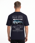 Mercedes-Benz AMG GT Std Tee French Navy - model back print