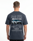 Mercedes-Benz AMG GT Std Tee India Ink Grey - model back print