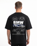 BMW M3 GTR OVS Tee Black - model back print