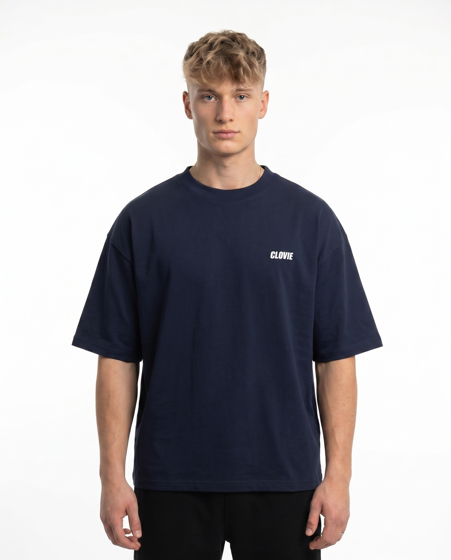 BMW M3 GTR OVS Tee French Navy - model front