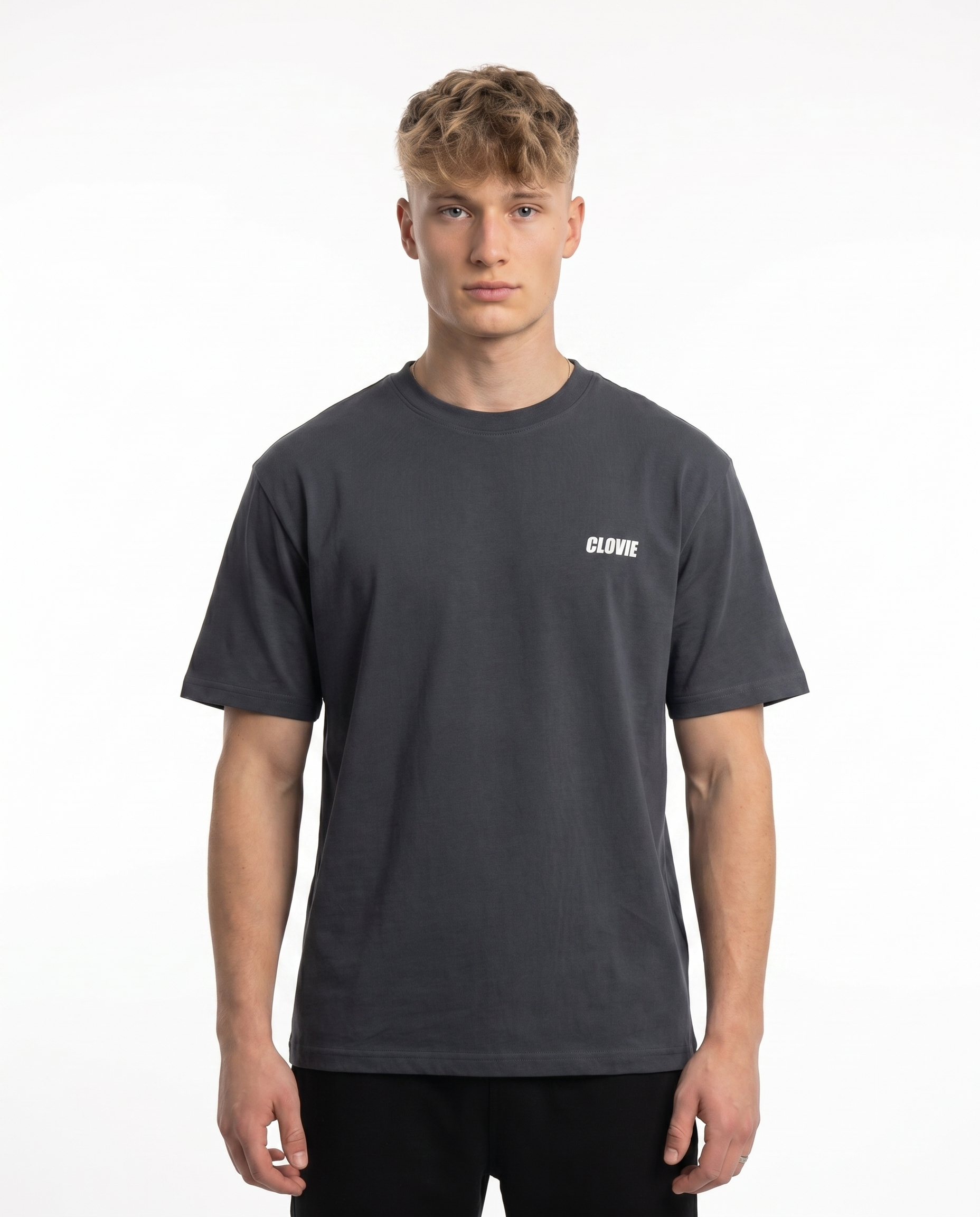 BMW M3 GTR Std Tee India Ink Grey - model front
