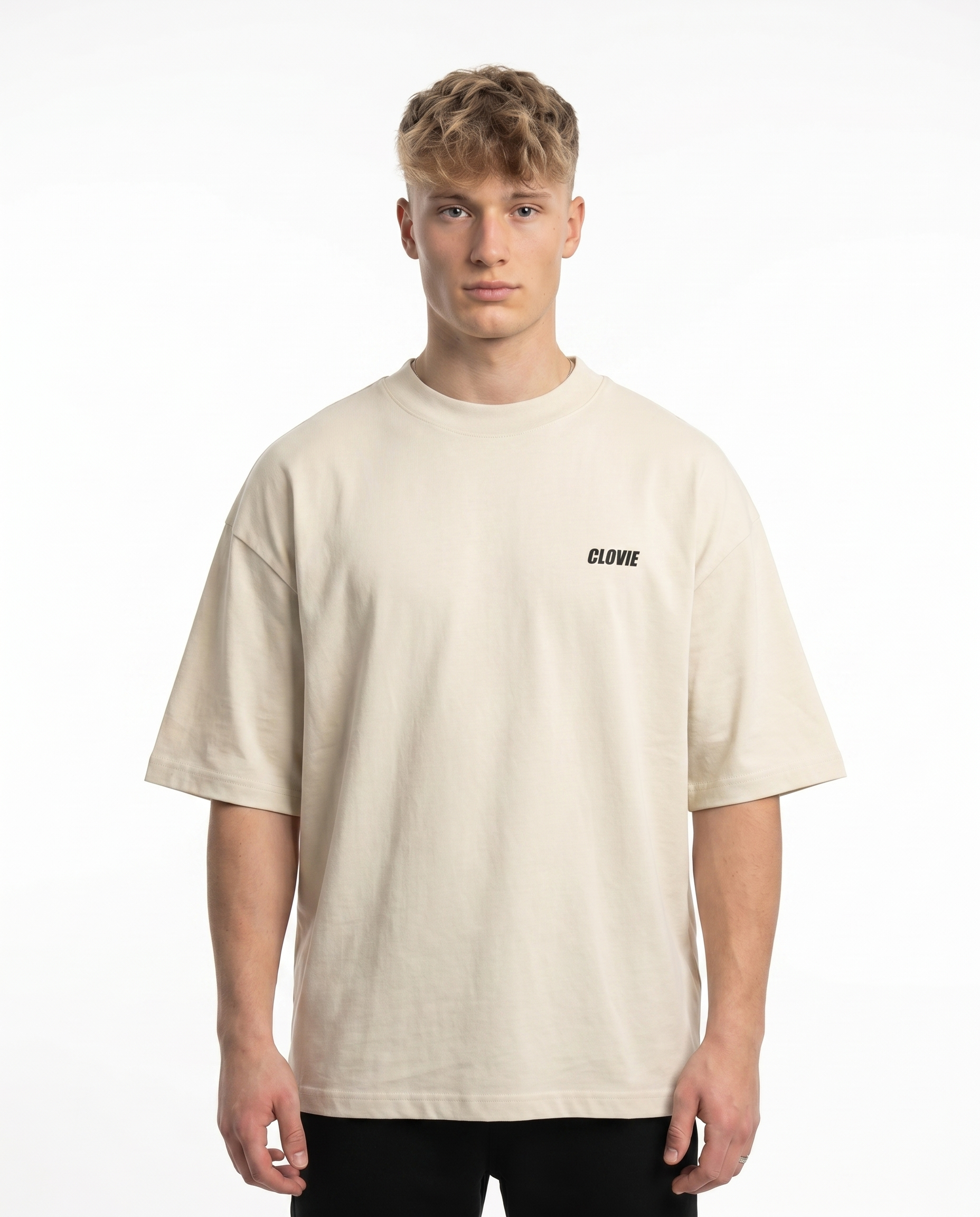 McLaren P1 OVS Tee Natural Raw - model front