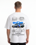 Nissan Skyline R34 Oversized Tee White Back