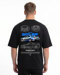 Nissan Skyline R34 Oversized Tee Black Back