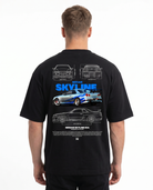 Nissan Skyline R34 Oversized Tee Black Back