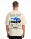Nissan Skyline R34 Oversized Tee Natural Raw Back