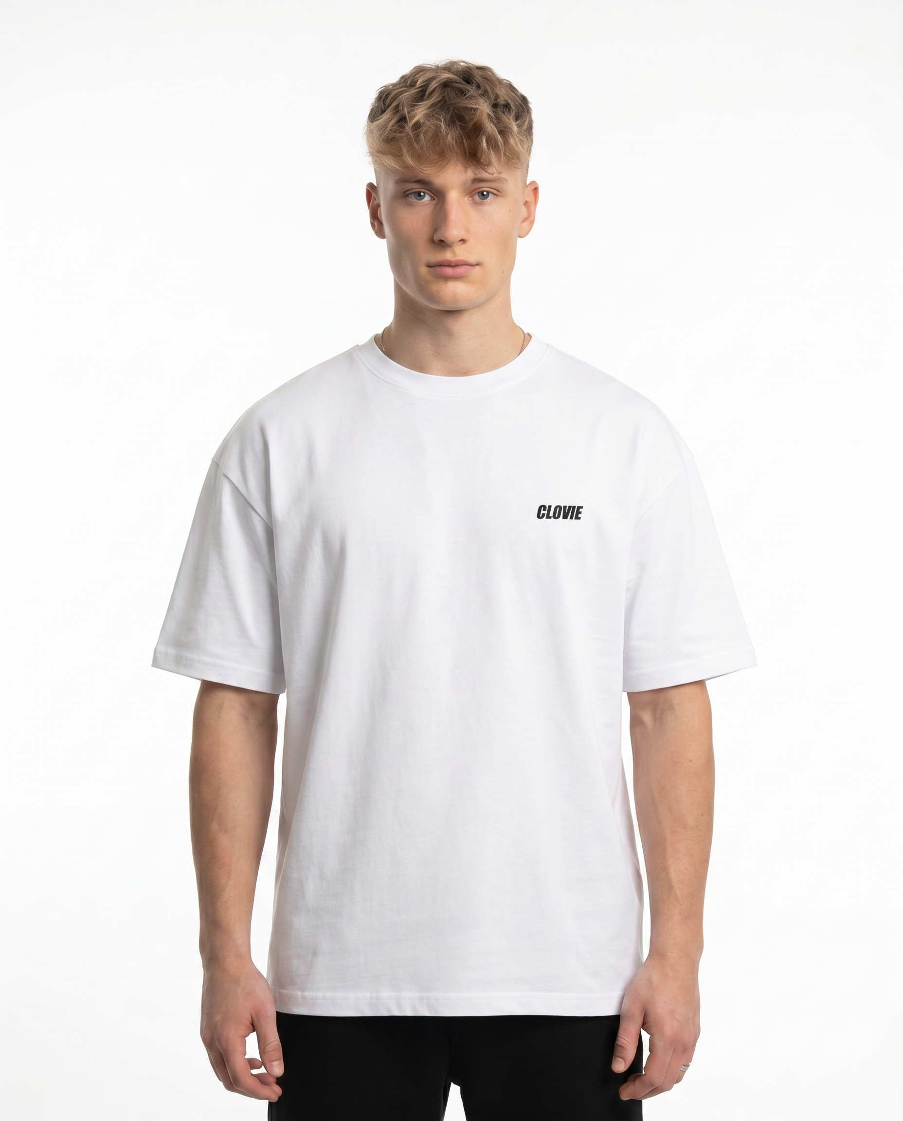 Text me when you're horny Oversized Tee White Front