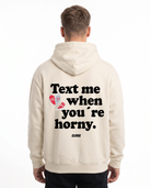 Text me OVS Zip White Sand - back (reused OVS Hoodie)
