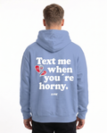 Text me OVS Zip Powder Blue - back (reused OVS Hoodie)