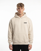 Text me when youre horny Hoodie White Sand Front