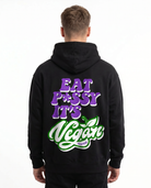 Eat pssy its vegan Hoodie Black Back