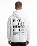 Bike life Hoodie Arctic White Back