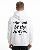 Raised by the streets OVS Hoodie White Back