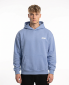 Raised by the streets OVS Hoodie Powder Blue Front