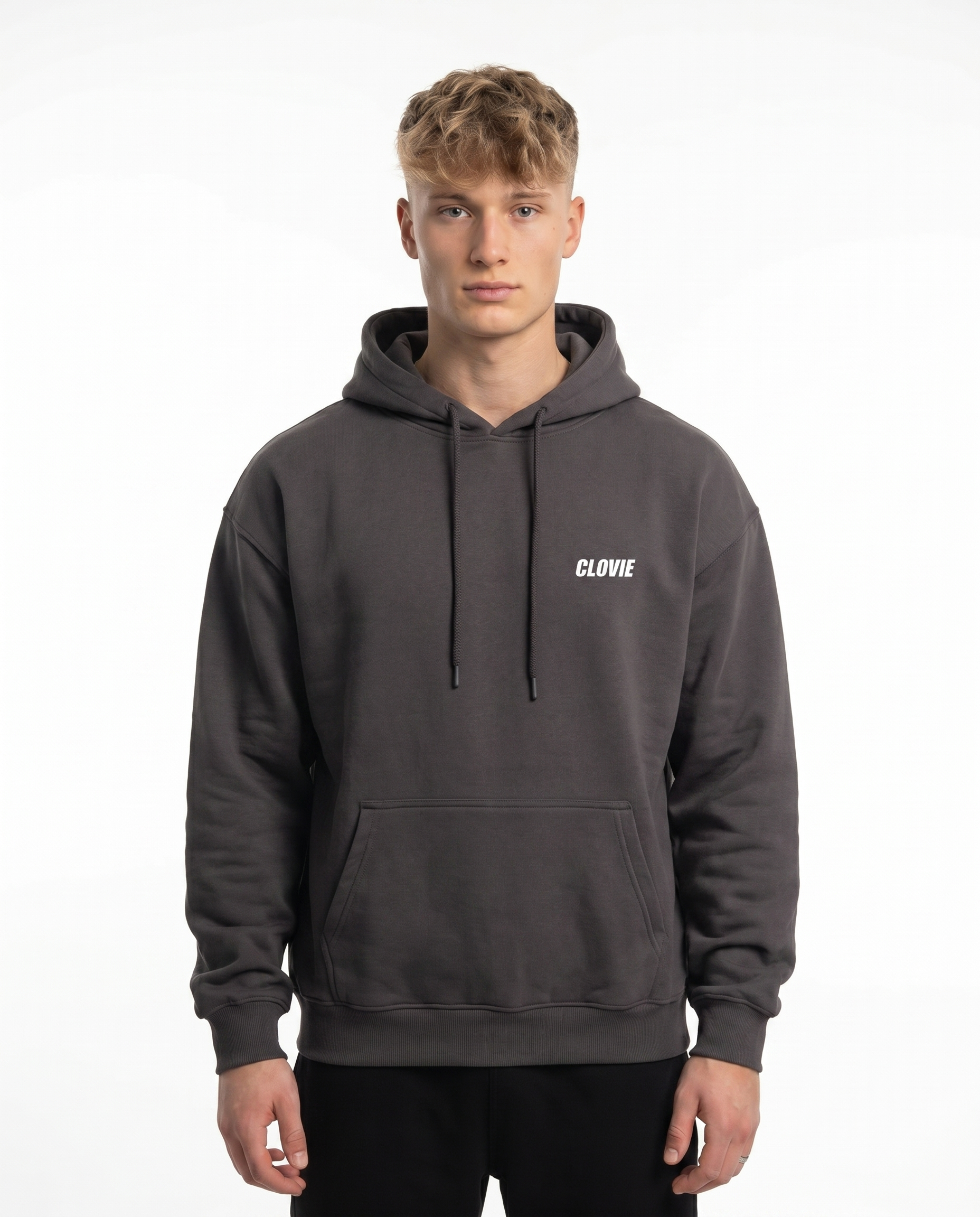 Porsche GT3 RS Hoodie Charcoal Heather Front