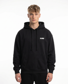 Eat p*ssy Hoodie Jet Black - model front CLOVIE (reused from Text me Hoodie)