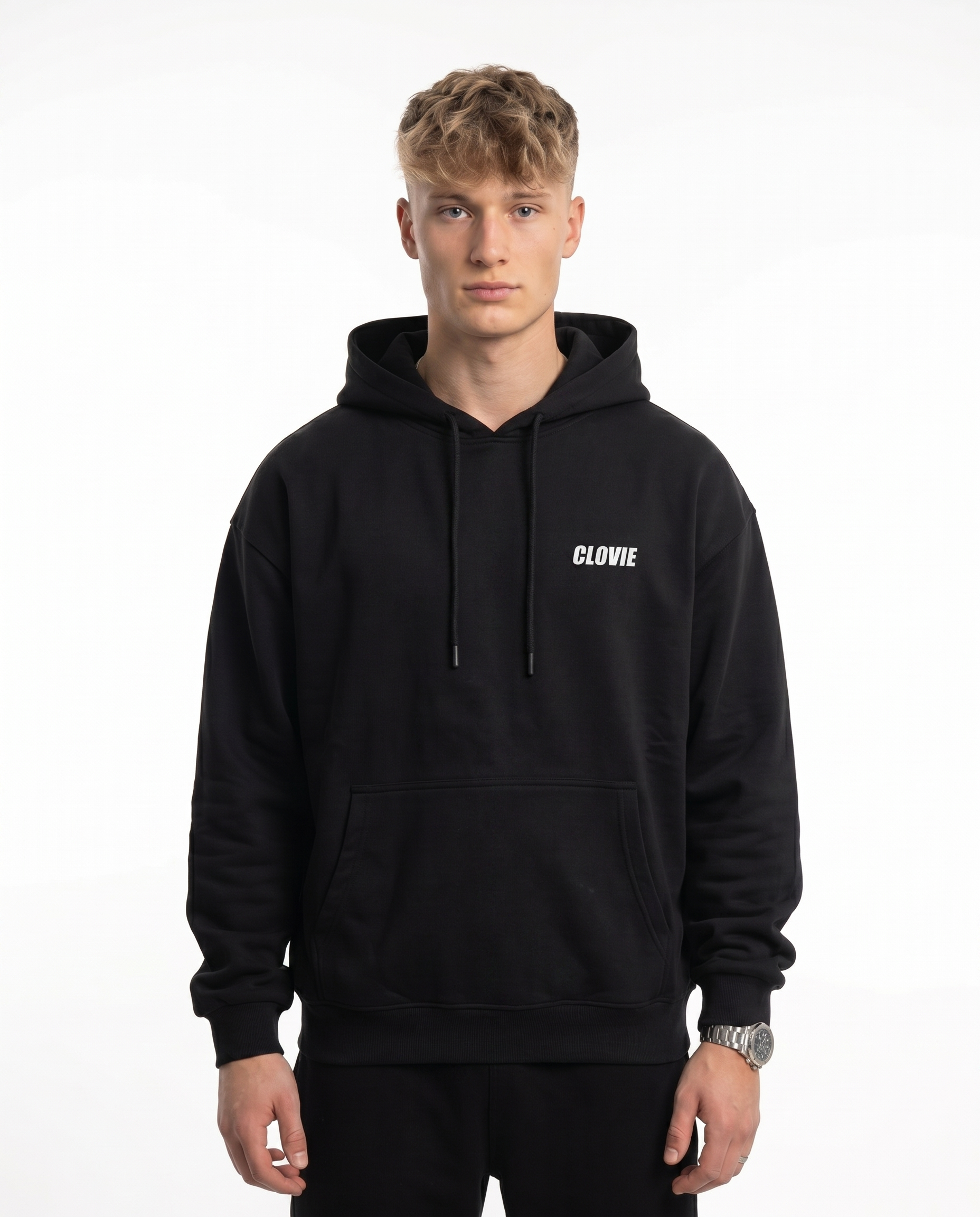 Bike life Hoodie Jet Black Front