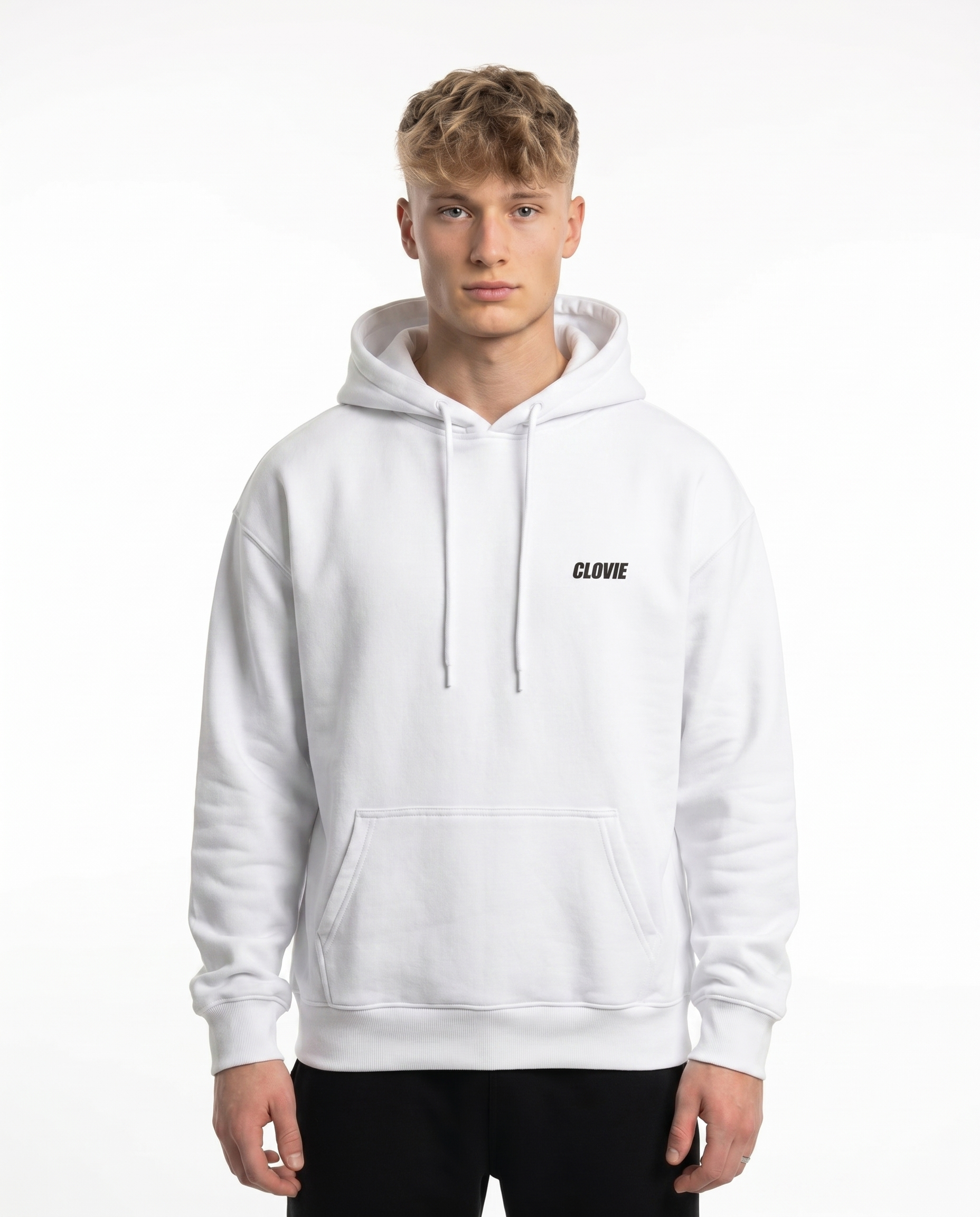 Bike life Hoodie Arctic White Front