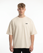 Raised by the streets Oversized Tee Natural Raw Front
