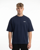 Raised by the streets Oversized Tee French Navy Front