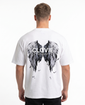 Angel wings Oversized Tee White Back