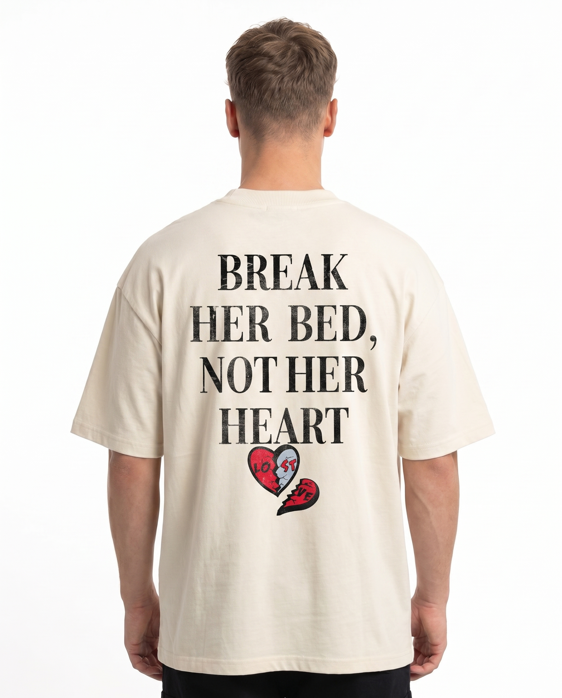 Break her bed Natural Raw back model