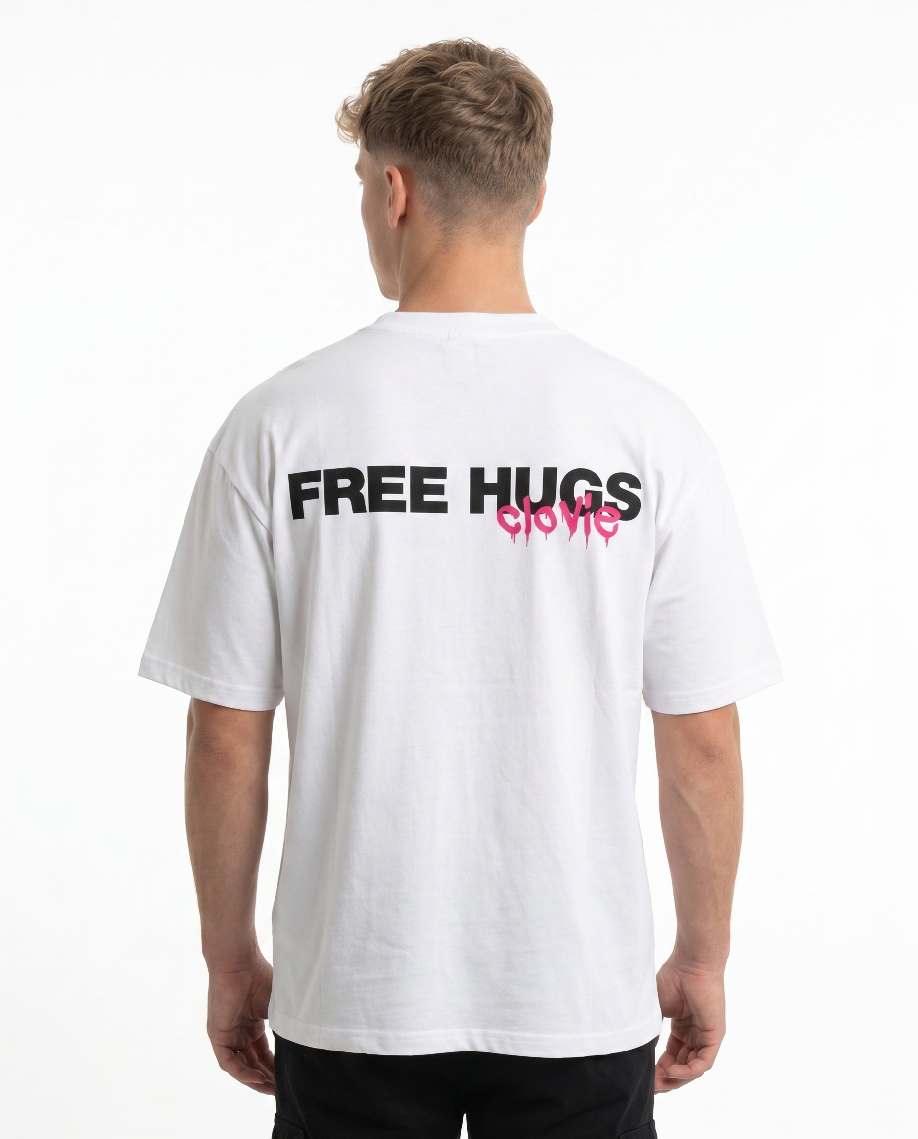 Free hugs White back FREEHUGS