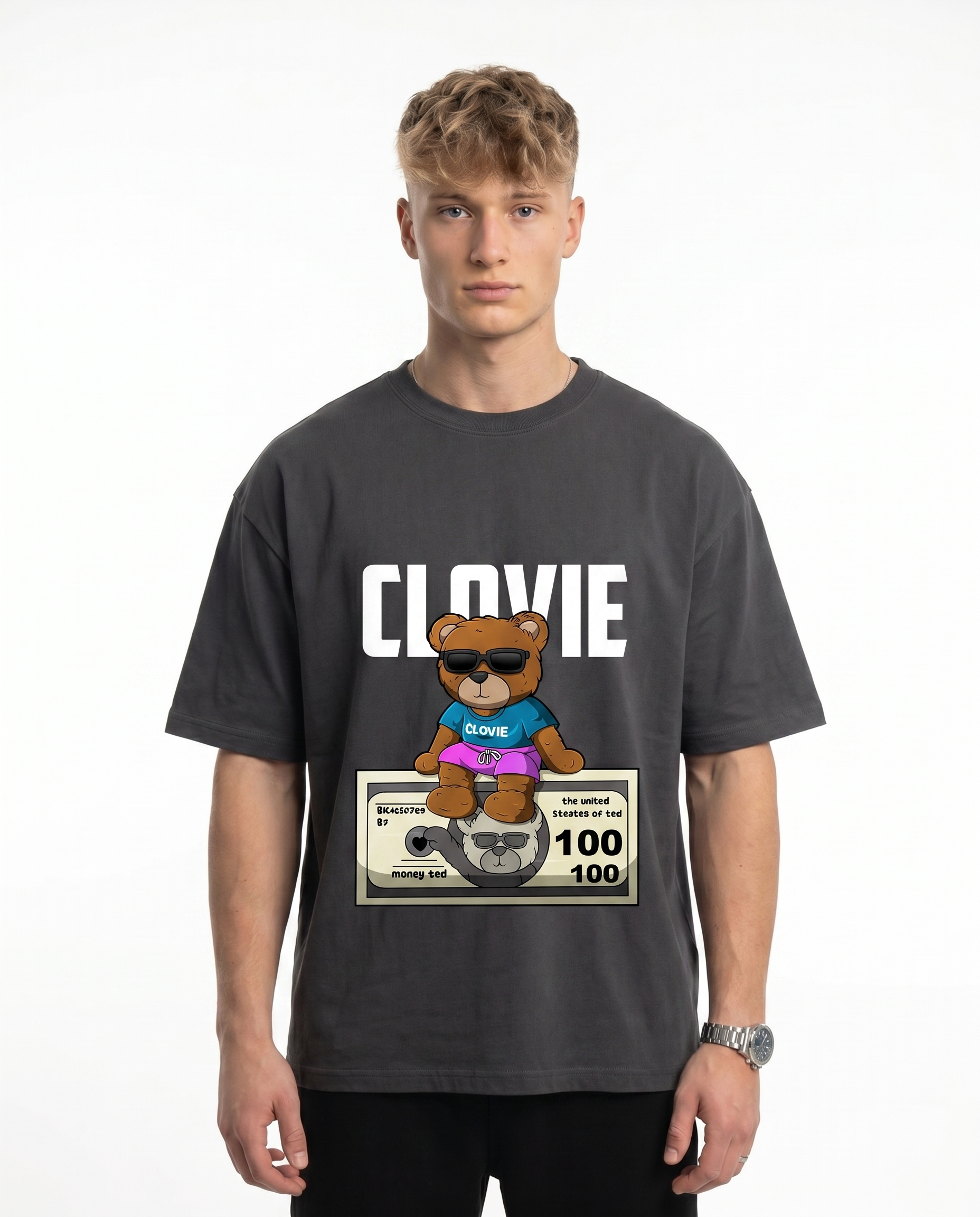Money ted Charcoal front model