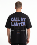 Call my lawyer Black back print
