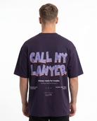 Call my lawyer Purple Night back print