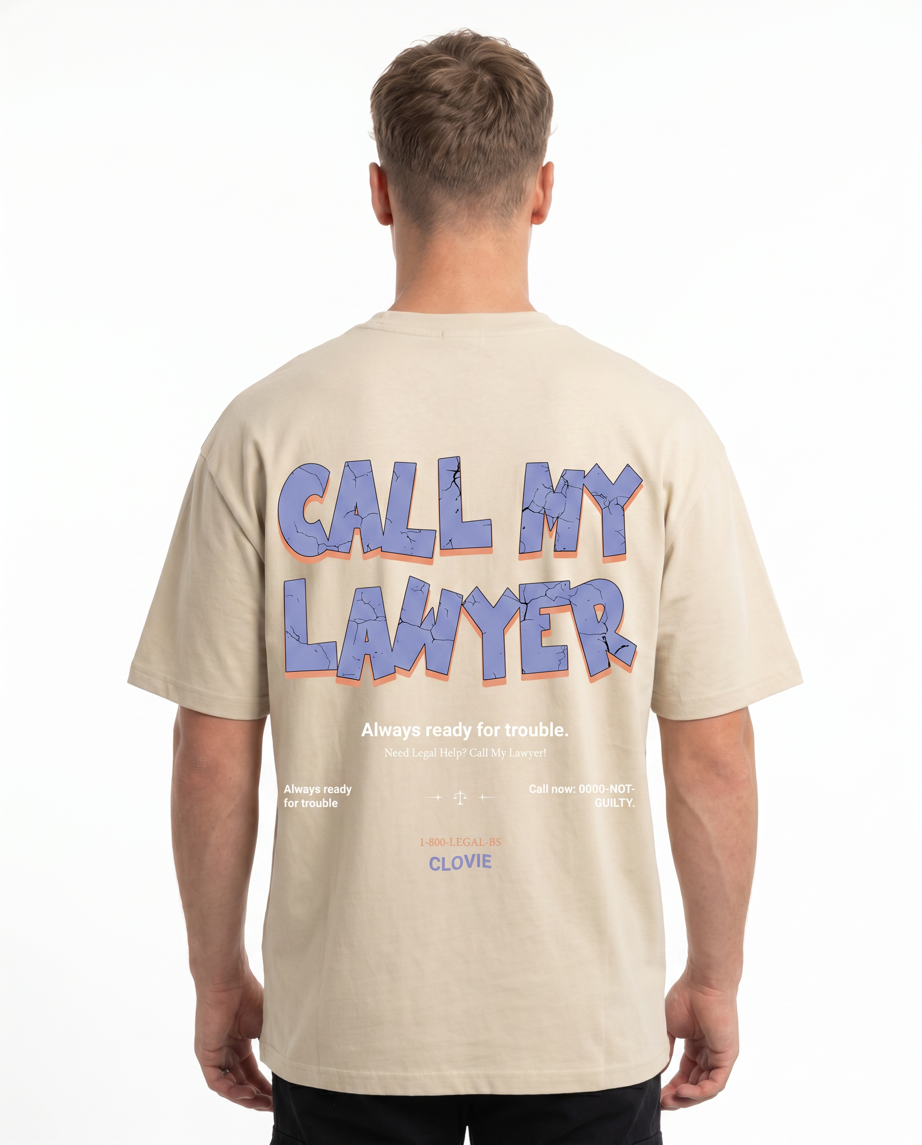 Call my lawyer Sand back print