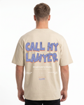 Call my lawyer Sand back print