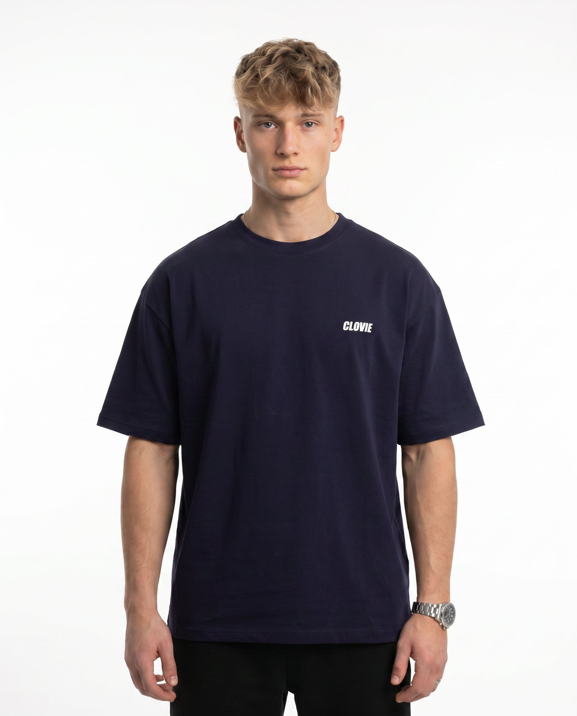 Louder Navy front logo
