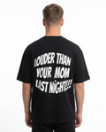 Louder Black back text