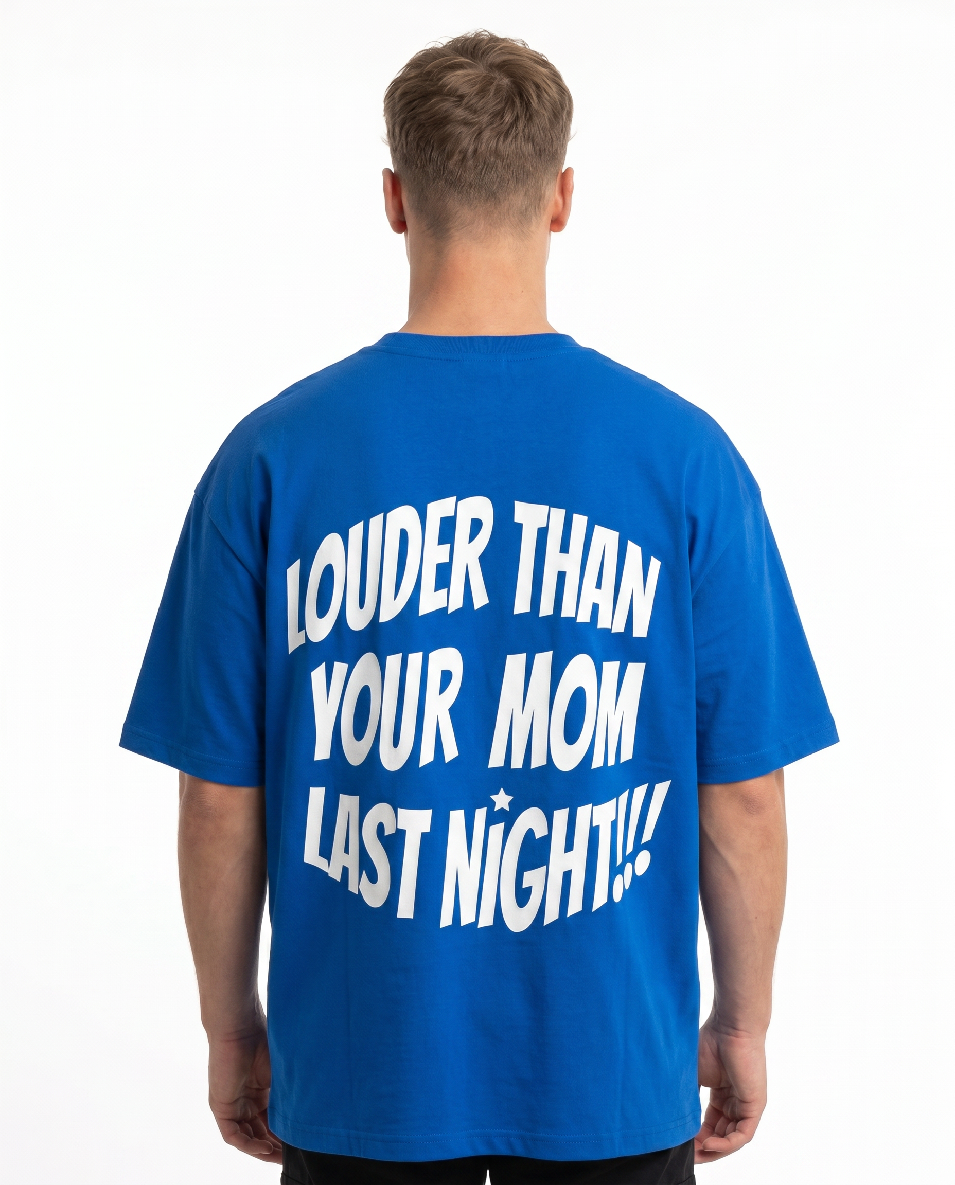 Louder Cobalt back text