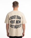 Louder Sand back text