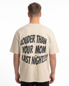Louder Sand back text