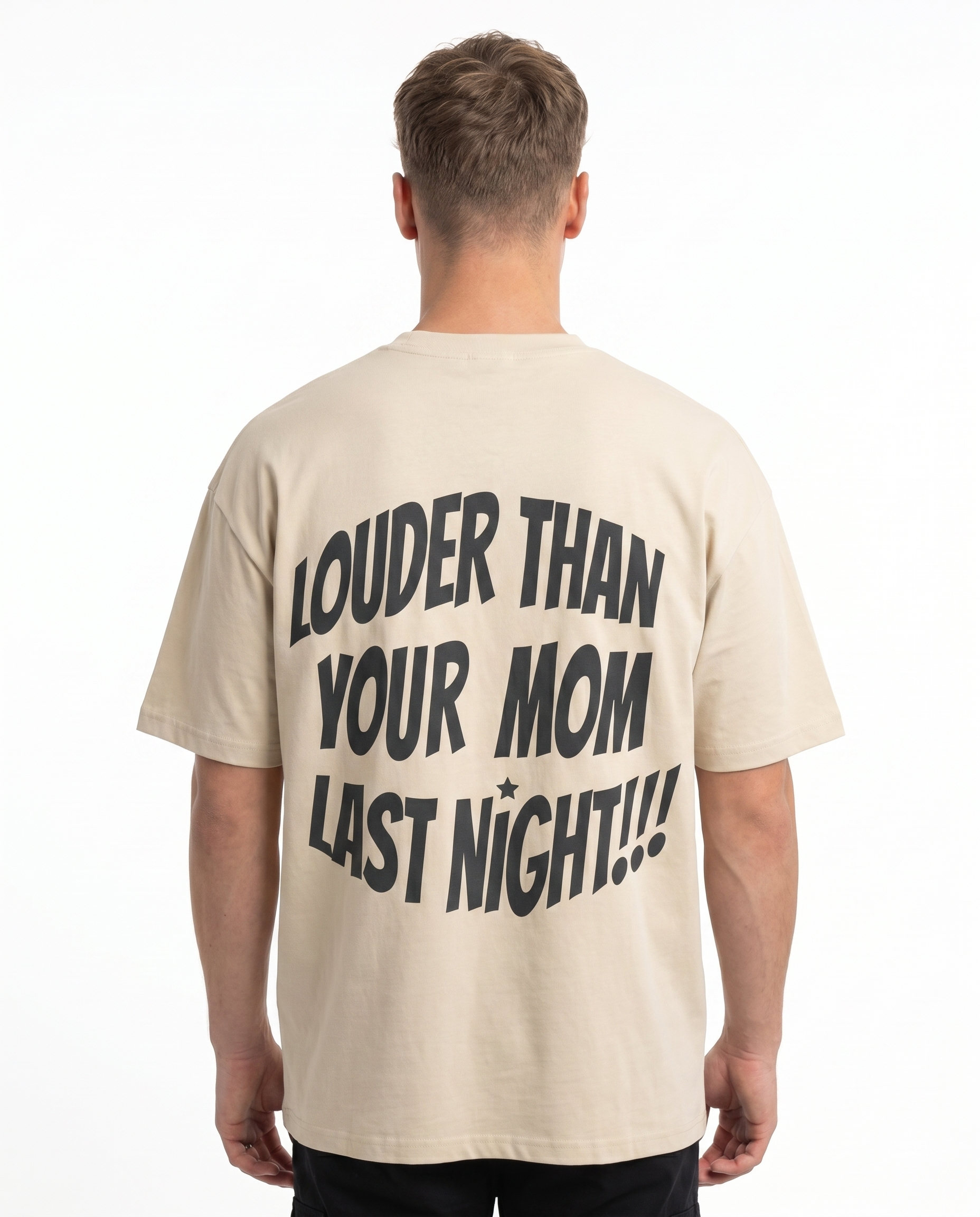 Louder Sand back text