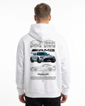 Mercedes-AMG GT Oversized Hoodie Arctic White - model back print