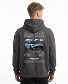 Mercedes-AMG GT Hoodie Charcoal Heather - model back print