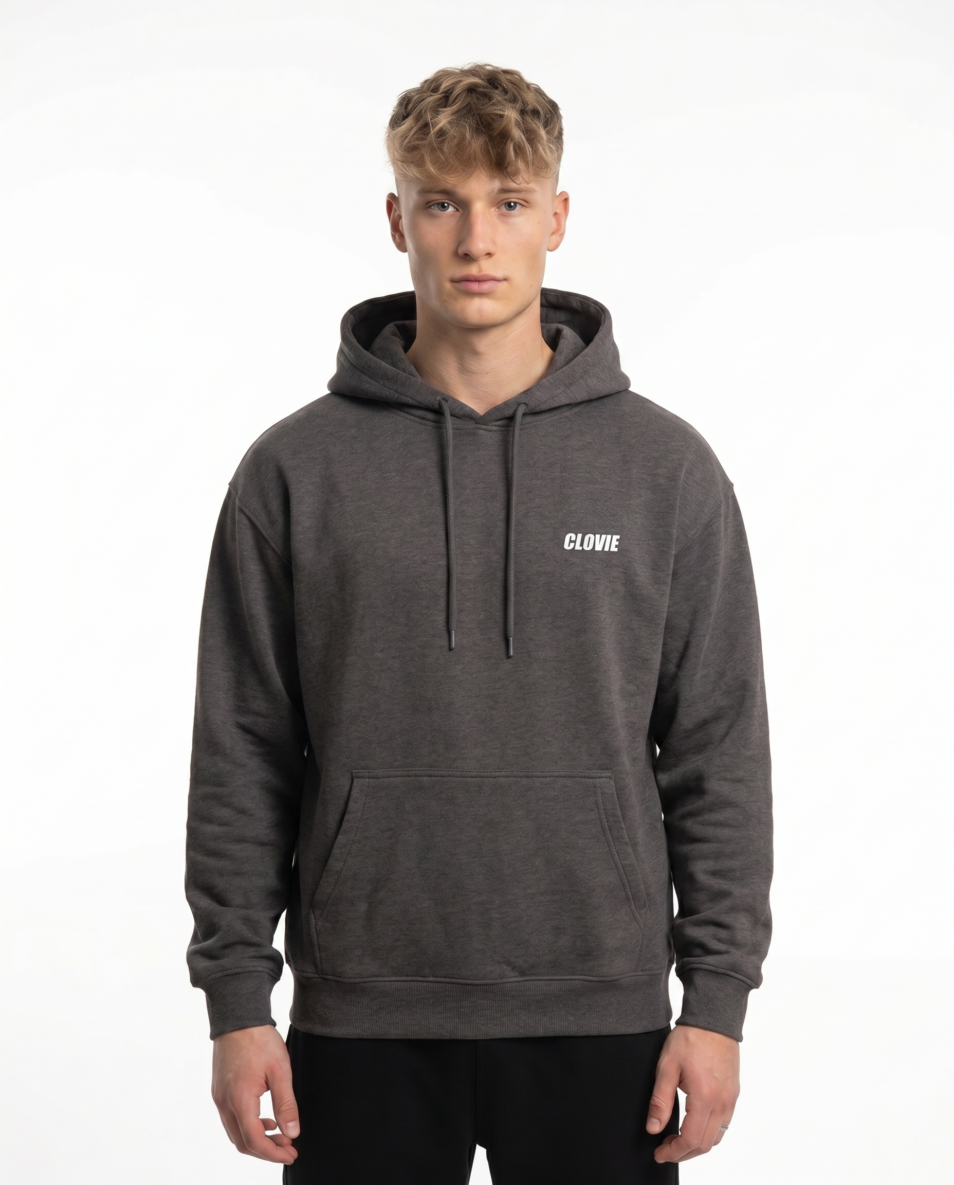 BMW CSL 3.0 Hoodie Charcoal Heather - model front