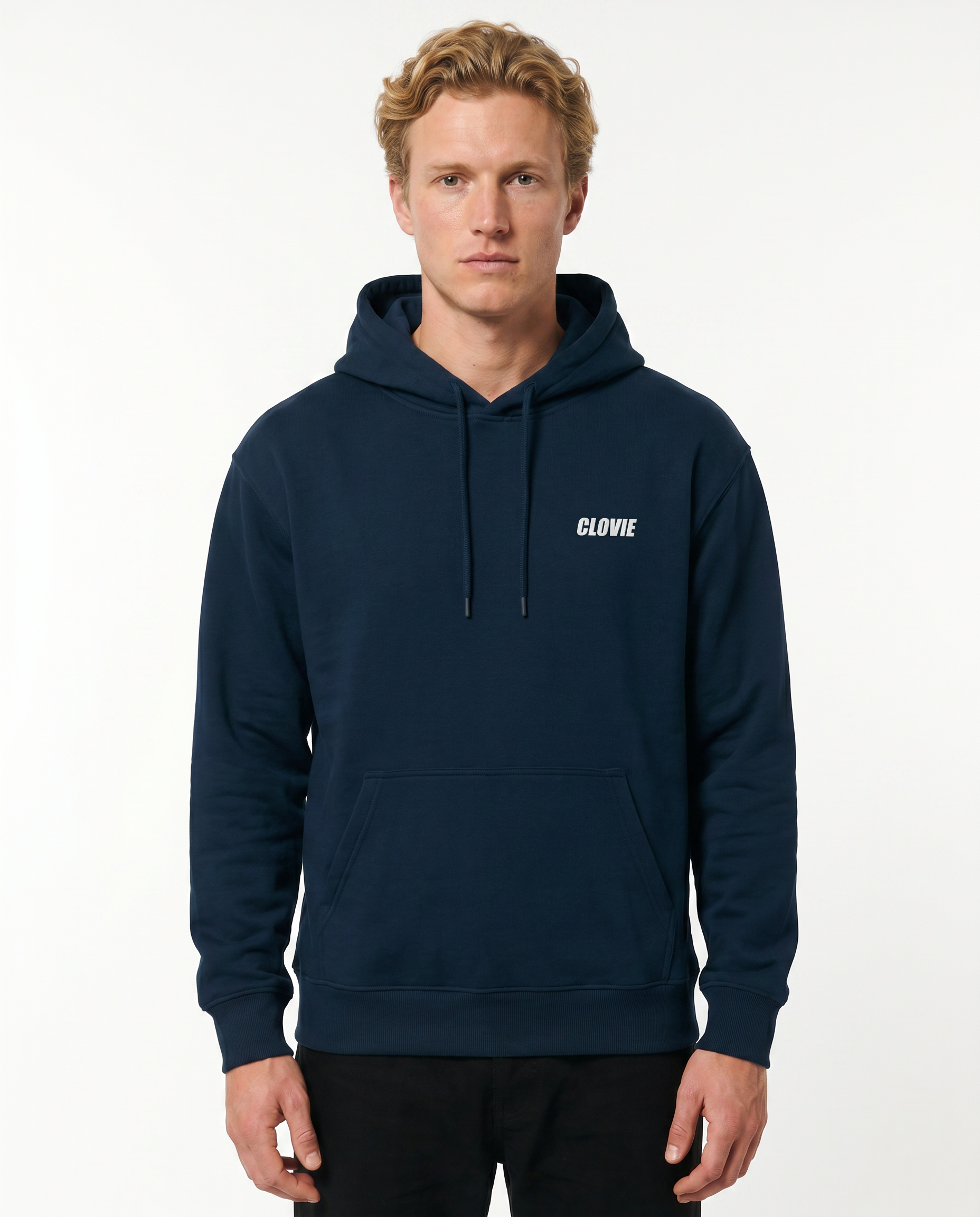 BMW CSL 3.0 Hoodie New French Navy - model front