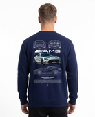 Mercedes-AMG GT Sweater Navy Blue - model back print