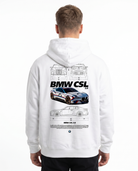 BMW CSL 3.0 Oversized Hoodie Arctic White - model back print
