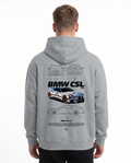 BMW CSL 3.0 Oversized Hoodie Light Asphalt - model back print