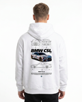 BMW CSL 3.0 Hoodie Arctic White - model back print
