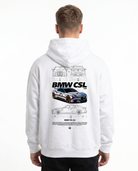 BMW CSL 3.0 Hoodie Arctic White - model back print