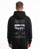 BMW CSL 3.0 Hoodie Jet Black - model back print