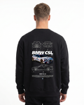 BMW CSL 3.0 Sweater Black Pure - model back print